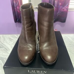 Women’s Ralph Lauren Wedge Booties Size 7.5